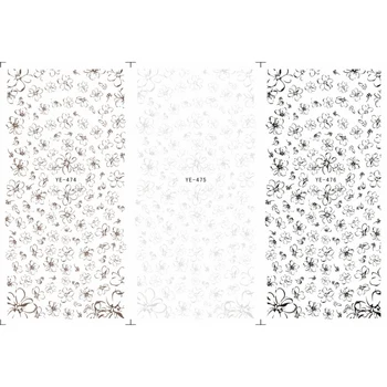 3 PACK/ LOT WATER TRANSFER DECAL NAIL ART NAIL STICKER BROWN GREY BLACK PEACH FLOWER YE474-476
3 PACK/ LOT WATER TRANSFER DECAL NAIL ART NAIL STICKER BROWN GREY BLACK PEACH FLOWER YE474-476