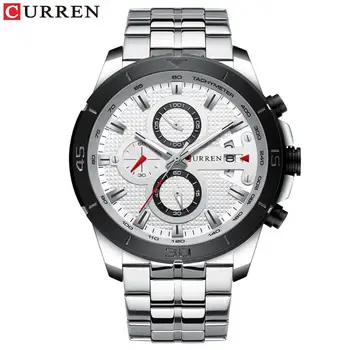 CURREN Business Men Watch Luxury Brand Stainless Steel Wrist Watch Chronograph Army Military Quartz Watches Relogio Masculino
CURREN Business Men Watch Luxury Brand Stainless Steel Wrist Watch Chronograph Army Military Quartz Watches Relogio Masculino