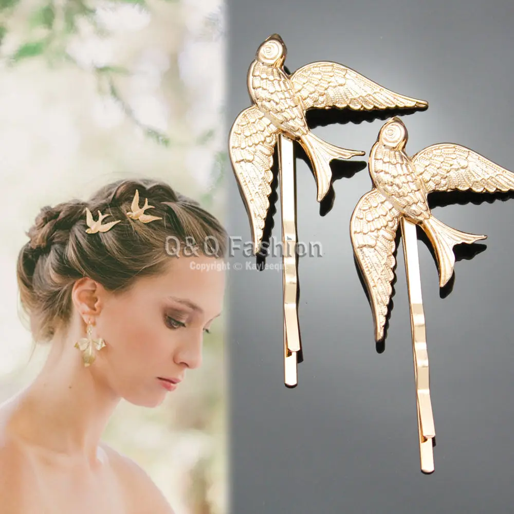 2x Rockabilly Gold Swallow Bird French Updo Hair Pin Clip Dress Snap Barrette Jewelry 2018 New
2x Rockabilly Gold Swallow Bird French Updo Hair Pin Clip Dress Snap Barrette Jewelry 2018 New