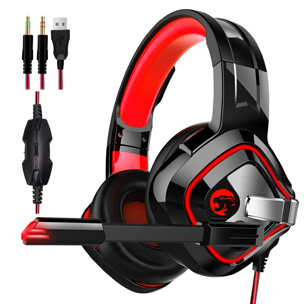 WAYWALERS A10 A66 Computer Stereo Gaming Headphones Best casque Deep Bass Game Earphone Headset with Mic LED Light for PC Gamer
WAYWALERS A10 A66 Computer Stereo Gaming Headphones Best casque Deep Bass Game Earphone Headset with Mic LED Light for PC Gamer