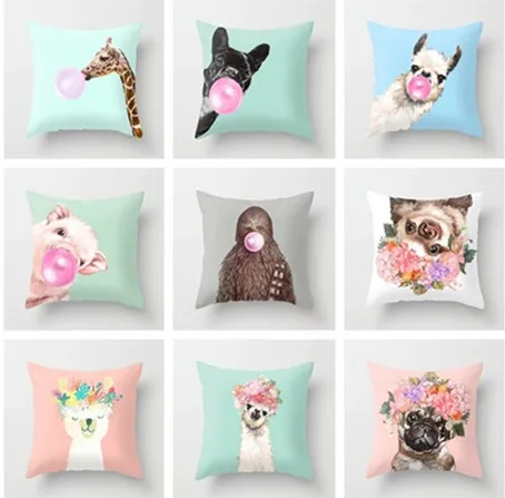 45x45cm soft cartoon Cushion Polyester Giraffe dog Pillow Decorative Cushion for Sofa Printed Throw Pillow Seat Chair Cushion
45x45cm soft cartoon Cushion Polyester Giraffe dog Pillow Decorative Cushion for Sofa Printed Throw Pillow Seat Chair Cushion