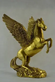 Collectibles Old Decorated Handwork Copper Carving Pegasus Wonderful Statue
Collectibles Old Decorated Handwork Copper Carving Pegasus Wonderful Statue