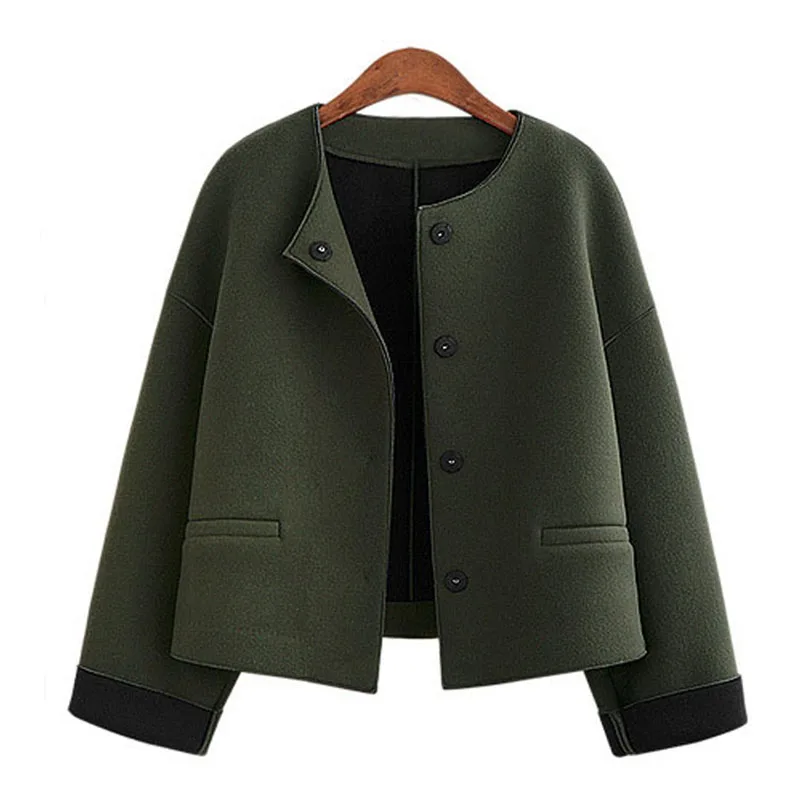 Women Wool Jacket manteau femme 2019 European&American Brand Short Casual Overcoats Women Army Green Jacket Woolen Coats LC0085
Women Wool Jacket manteau femme 2019 European&American Brand Short Casual Overcoats Women Army Green Jacket Woolen Coats LC0085