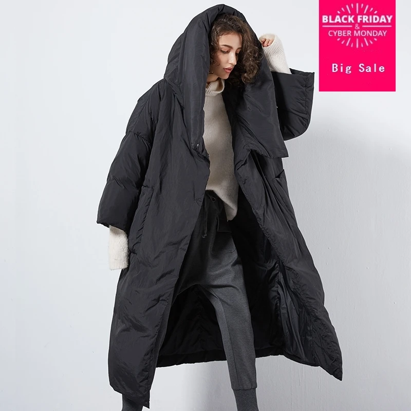 XS-7XL Plus size Winter good quality over the knee longer duck down coat female single breasted hooded warm down coats wq124 
XS-7XL Plus size Winter good quality over the knee longer duck down coat female single breasted hooded warm down coats wq124