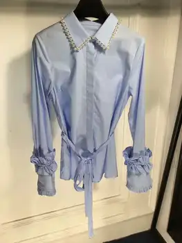 100% cottonwomen blouses,white shirt for women,amazing pearls collar design blouse,elegant women blusas crop tops slim sashes
100% cottonwomen blouses,white shirt for women,amazing pearls collar design blouse,elegant women blusas crop tops slim sashes