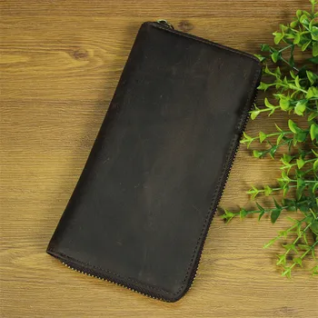 Crazy horse leather hand bag head layer cowhide man Wallets multi-card hand retro wallet Support Drop shipping
Crazy horse leather hand bag head layer cowhide man Wallets multi-card hand retro wallet Support Drop shipping