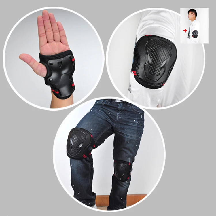 6 Pcs/Set High Strengthen Knee Wrist Elbow Skating Protective Gear Pads Protection Guard Pad for Kids Child Children Adults
6 Pcs/Set High Strengthen Knee Wrist Elbow Skating Protective Gear Pads Protection Guard Pad for Kids Child Children Adults