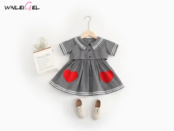 2PCS WLG girls spring summer clothing set kids girl plaid vest and dress set baby red heart printed clothes children
2PCS WLG girls spring summer clothing set kids girl plaid vest and dress set baby red heart printed clothes children