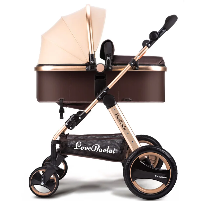 

Yibaolai baby stroller high landscape can be sit can lying strollers can be folded children's trolley portable baby carriage