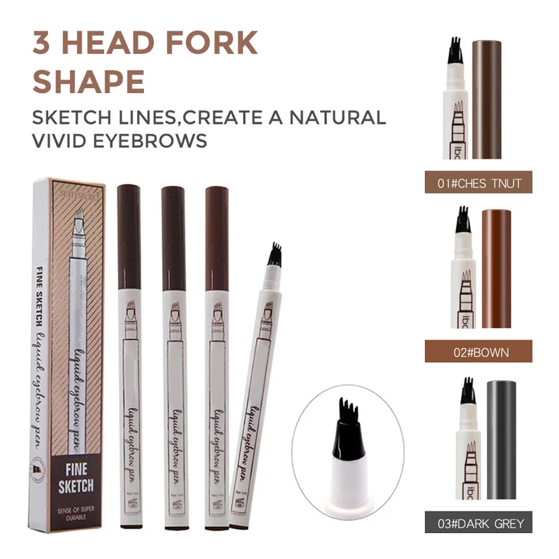 Hot Sale Microblading Eyebrow Tattoo Pen Waterproof Eye Makeup 3 Colors Easy Use Eyebrow Pen Deep Color Pencil Eyebrow
Hot Sale Microblading Eyebrow Tattoo Pen Waterproof Eye Makeup 3 Colors Easy Use Eyebrow Pen Deep Color Pencil Eyebrow