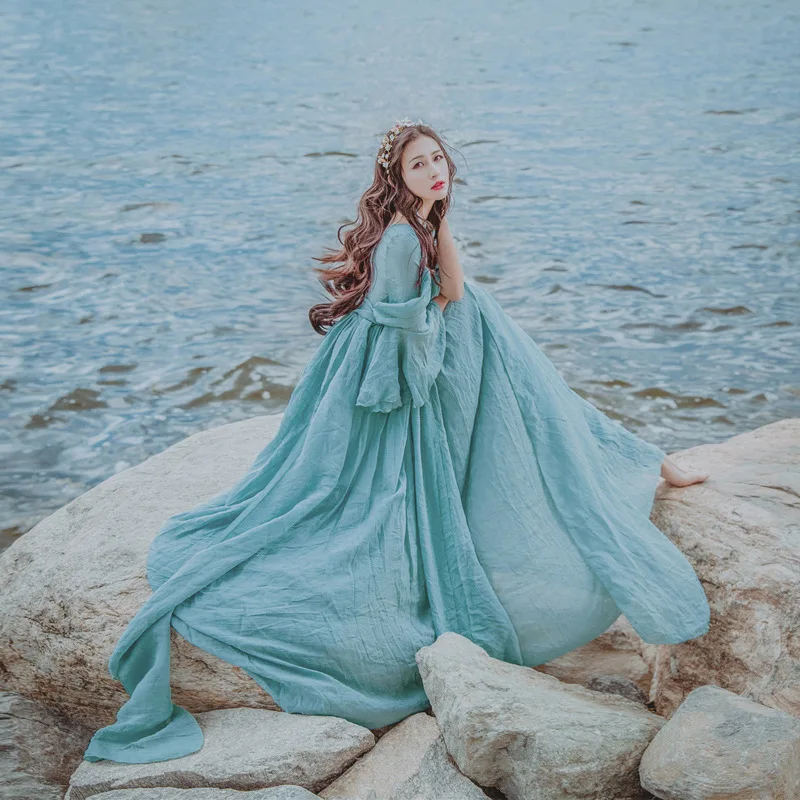 light blue seashore photo shooting vintage fairy long dress medieval dress Renaissance Gown princess Victorian dress
light blue seashore photo shooting vintage fairy long dress medieval dress Renaissance Gown princess Victorian dress
