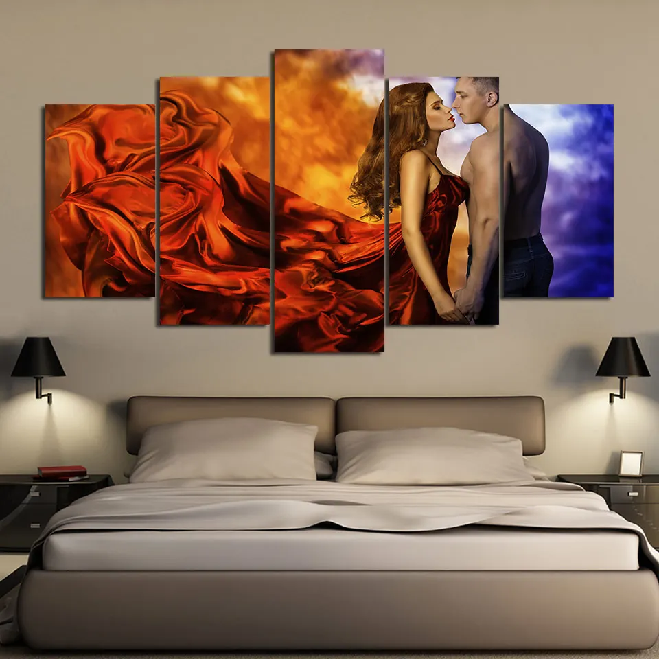 Home Decor Print Art Poster Painting HD Wall Frame 5 Pieces/Pcs Sexy Couples Kissing Modular Canvas Picture For Living Room
Home Decor Print Art Poster Painting HD Wall Frame 5 Pieces/Pcs Sexy Couples Kissing Modular Canvas Picture For Living Room