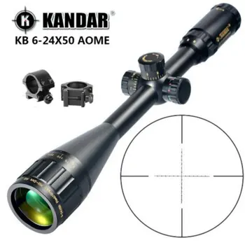 KANDAR Gold Edition 6-24x50 AOME Glass Etched Mil-dot Reticle Locking RifleScope Hunting Rifle Scope Tactical Optical Sight
KANDAR Gold Edition 6-24x50 AOME Glass Etched Mil-dot Reticle Locking RifleScope Hunting Rifle Scope Tactical Optical Sight