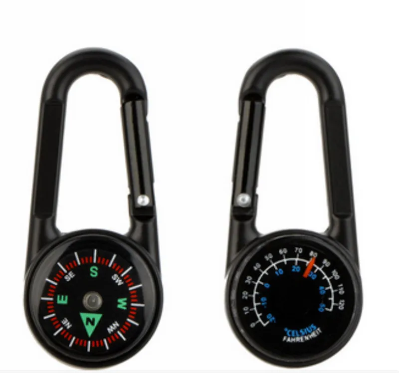 Double Sided 3 in 1 Mini Compass Carabiner Thermometer Military Outdoor Hiking Climbing Metal Compasses Camping Equipment
Double Sided 3 in 1 Mini Compass Carabiner Thermometer Military Outdoor Hiking Climbing Metal Compasses Camping Equipment