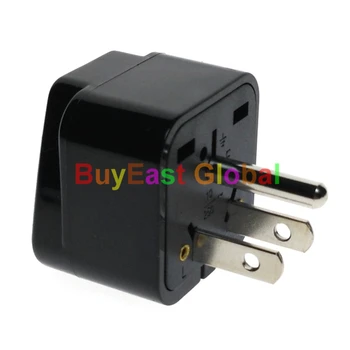 10 x Universal to USA, Canada Type Electrical Plug Adapter AC100~250V 10A Black Color
10 x Universal to USA, Canada Type Electrical Plug Adapter AC100~250V 10A Black Color