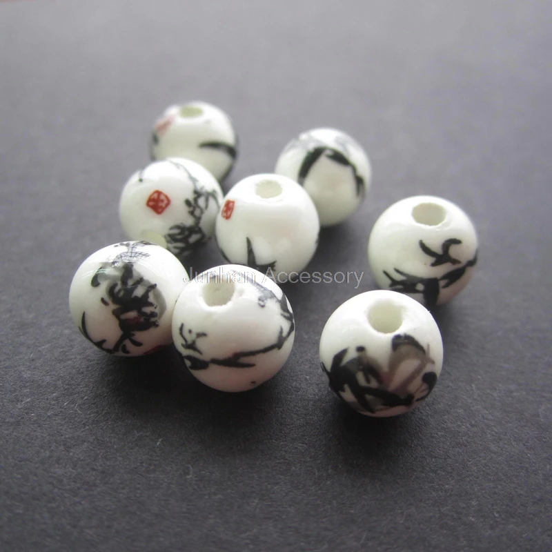 40Pcs/Lot 8mm 10mm 12mm Ceramic Beads Round With Chinese Painting Black color For jewelry making
40Pcs/Lot 8mm 10mm 12mm Ceramic Beads Round With Chinese Painting Black color For jewelry making