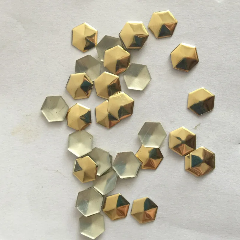 200pc 8mm Hexagon Football Shape Gold Hotfix Rhinestuds FlatBack Iron On Glue on Nailheads Metalic Studs For Clothing/shoe DIY
200pc 8mm Hexagon Football Shape Gold Hotfix Rhinestuds FlatBack Iron On Glue on Nailheads Metalic Studs For Clothing/shoe DIY