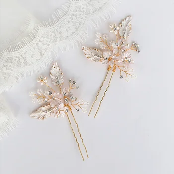 Jonnafe Delicate Wedding Hair Jewelry Floral Bridal Hair Pins Clips Handmade Leaf Women Headpiece
Jonnafe Delicate Wedding Hair Jewelry Floral Bridal Hair Pins Clips Handmade Leaf Women Headpiece