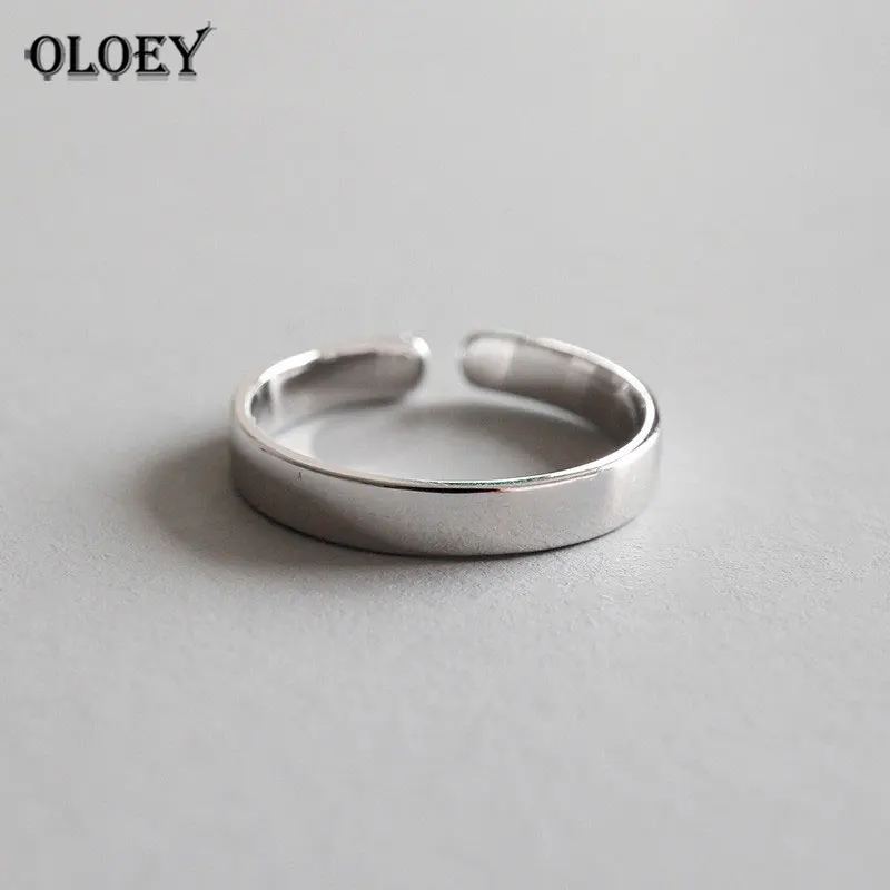 OLOEY 100% Genuine 925 Sterling Silver Open Rings For Women Smooth Chic Style Simple Ring Fine Jewelry Gift Drop Shipping YMR540
OLOEY 100% Genuine 925 Sterling Silver Open Rings For Women Smooth Chic Style Simple Ring Fine Jewelry Gift Drop Shipping YMR540
