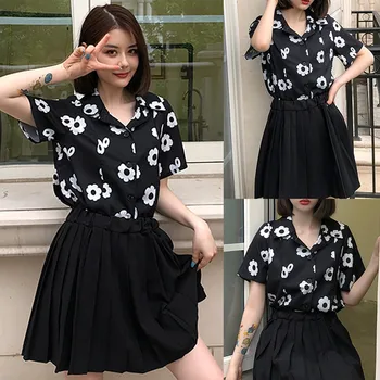 blusas dama Fashion Women Top Beach Printing Shirt Short Sleeve ladies top Lapel Casual Loose Blouse blusas de mujer verano 2019
blusas dama Fashion Women Top Beach Printing Shirt Short Sleeve ladies top Lapel Casual Loose Blouse blusas de mujer verano 2019