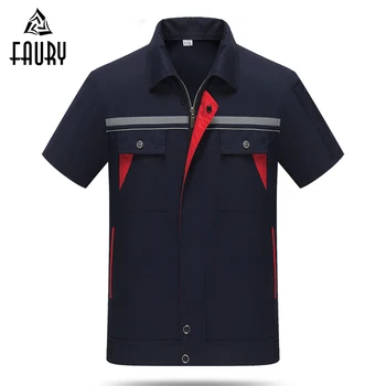 Machine Repair Auto Repair Workshop Wear Clothes Summer Short Sleeve Two Pieces Set Repairment Frock Service Patchwork Jackets
Machine Repair Auto Repair Workshop Wear Clothes Summer Short Sleeve Two Pieces Set Repairment Frock Service Patchwork Jackets