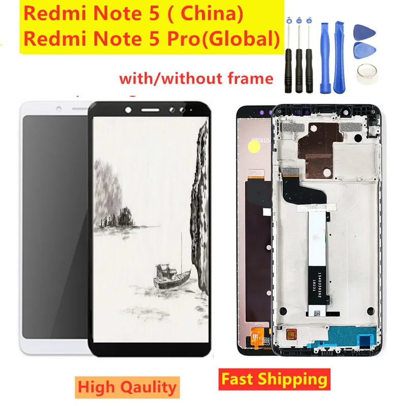 5.99" LCD For Xiaomi Redmi Note 5 Pro LCD Display Note5 Touch Screen Digitizer Assembly Replacement For Xiaomi Redmi Note 5
5.99" LCD For Xiaomi Redmi Note 5 Pro LCD Display Note5 Touch Screen Digitizer Assembly Replacement For Xiaomi Redmi Note 5