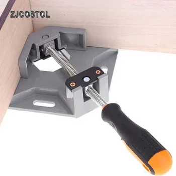 ZJCOSTO Aluminum Single Handle 90 Degree Right Angle Clamp Right Angle Clamp Woodworking Frame Clip Right Angle Folder Hand Tool
ZJCOSTO Aluminum Single Handle 90 Degree Right Angle Clamp Right Angle Clamp Woodworking Frame Clip Right Angle Folder Hand Tool
