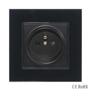 Free Shipping,New Outlet,French Standard Wall Power Socket,Black Crystal Glass Panel, AC 110~250V 16A
Free Shipping,New Outlet,French Standard Wall Power Socket,Black Crystal Glass Panel, AC 110~250V 16A