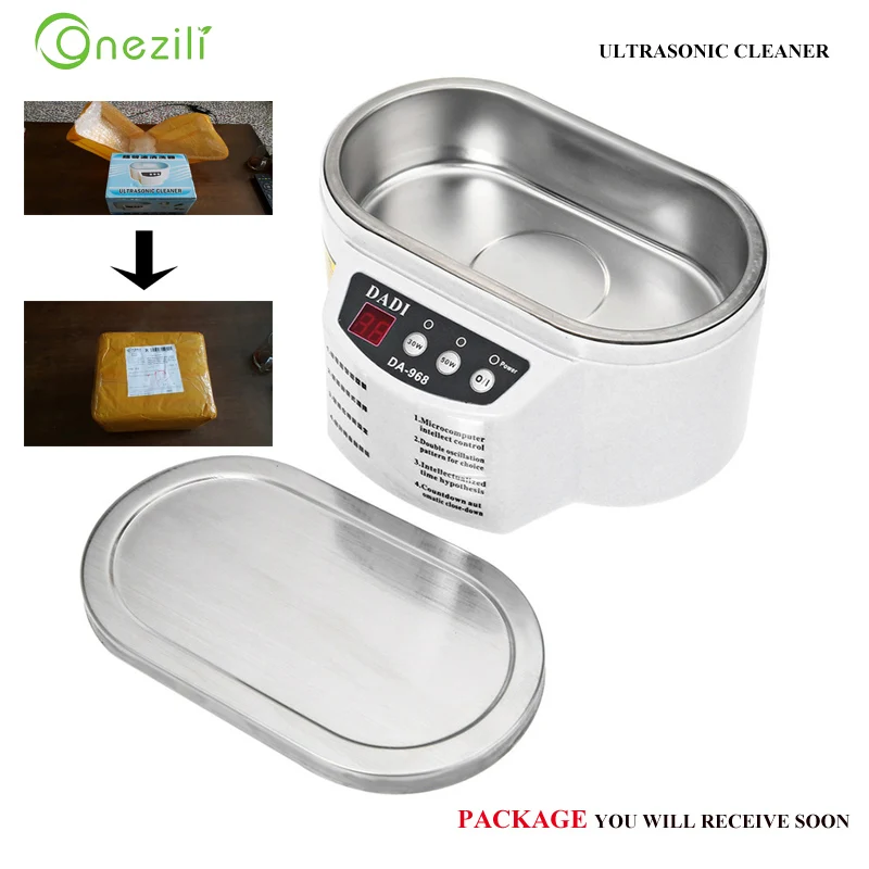 Free Shipping DA-968 New Smart Mini Ultrasonic Cleaner Bath For Cleaning Jewelry Glasses Circuit Board Intelligent Control
Free Shipping DA-968 New Smart Mini Ultrasonic Cleaner Bath For Cleaning Jewelry Glasses Circuit Board Intelligent Control