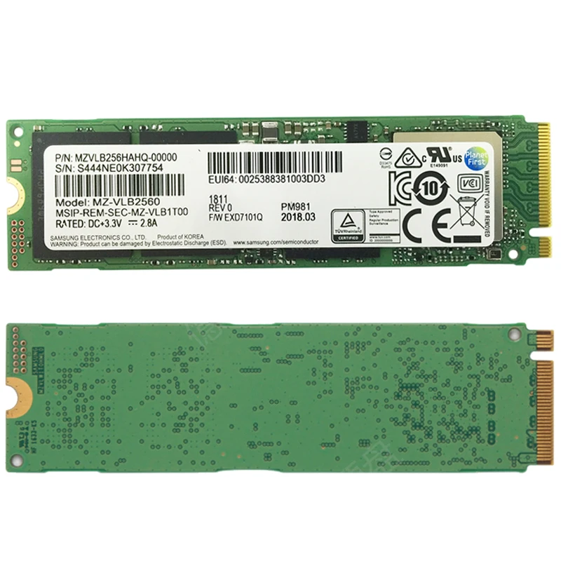 NEW SAMSUNG PM981 FASTEST 512GB SSD MZVLB5120 3D TLC M.2 NVME PCIE $95 