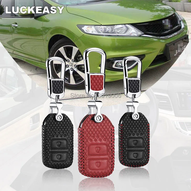 LUCKEASY For Honda JADE 13-17 Brand New High Quality leather Smart Remote key Case Cover Holder
LUCKEASY For Honda JADE 13-17 Brand New High Quality leather Smart Remote key Case Cover Holder