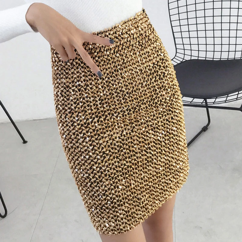Spring Autumn Fashion Women Slim Stretch Golden Silver Black Sequined Pencil Skirts , Woman Elastic High Waisted Glitter Skirts
Spring Autumn Fashion Women Slim Stretch Golden Silver Black Sequined Pencil Skirts , Woman Elastic High Waisted Glitter Skirts