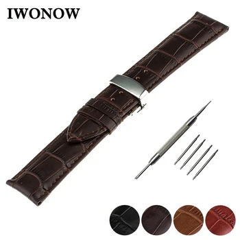 Genuine Leather Watch Band 20mm for Garmin Vivomove Stainless Butterfly Buckle Strap Wrist Belt Bracelet + Tool + Spring Bar
Genuine Leather Watch Band 20mm for Garmin Vivomove Stainless Butterfly Buckle Strap Wrist Belt Bracelet + Tool + Spring Bar