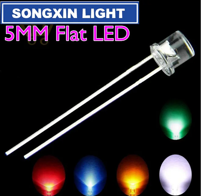 5 valuesx 20pcs = 100pcs 5mm Flat top white red yellow blue green Wide Angle ultra bright bulbs F5mm Light lamp LED
5 valuesx 20pcs = 100pcs 5mm Flat top white red yellow blue green Wide Angle ultra bright bulbs F5mm Light lamp LED