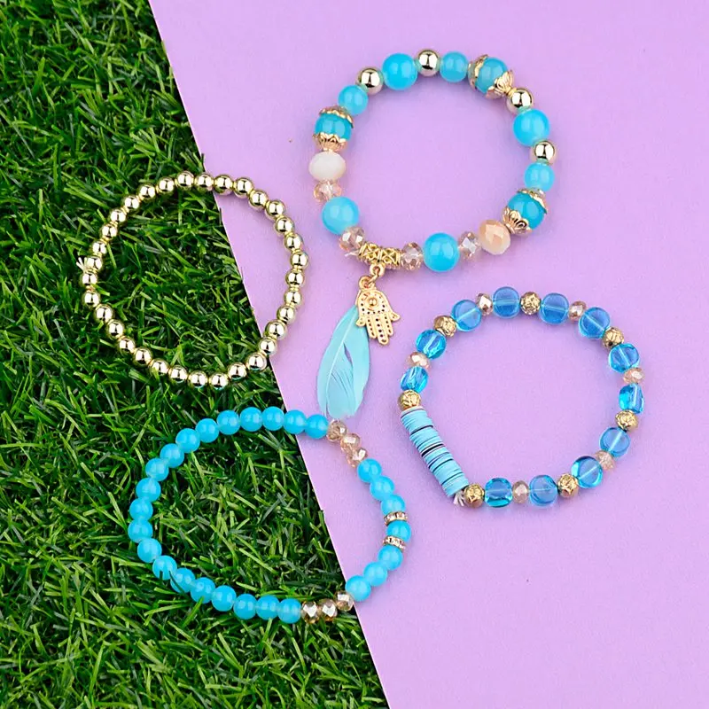 Amader 4 Pcs/Lot Natural Stone Feather Charm Bracelet Set For Women Wood&Hand Vintage Jewelry Pulseras Mujer Moda HXB046
Amader 4 Pcs/Lot Natural Stone Feather Charm Bracelet Set For Women Wood&Hand Vintage Jewelry Pulseras Mujer Moda HXB046
