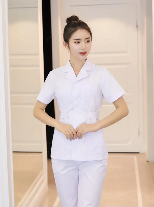 2018 Medical clothing white Long/short sleeve tops medical coat dental lab doctor uniform womenPharmacies work clothes
2018 Medical clothing white Long/short sleeve tops medical coat dental lab doctor uniform womenPharmacies work clothes