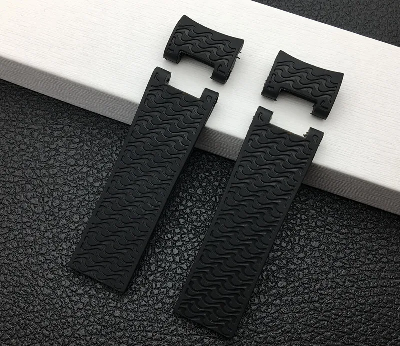 

Brand quality 22x20mm DIVER and MARINE Waterproof Silicone Rubber watchband Wrist Watch Band Belt For Ulysse Nardin strap tools