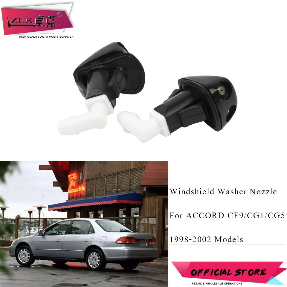 ZUK Windshield Washer Nozzel Windscreen Water Spray Jet For HONDA ACCORD 1998 1999 2000 2001 2002 CF9 CG1 CG5 OEM:76810-S84-A02
ZUK Windshield Washer Nozzel Windscreen Water Spray Jet For HONDA ACCORD 1998 1999 2000 2001 2002 CF9 CG1 CG5 OEM:76810-S84-A02