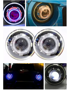 1 Pair 7" Round star Projector Headlights with Fully Demon Eye Halo White DRL for Jeeep Wrangler TJ KJ
1 Pair 7" Round star Projector Headlights with Fully Demon Eye Halo White DRL for Jeeep Wrangler TJ KJ