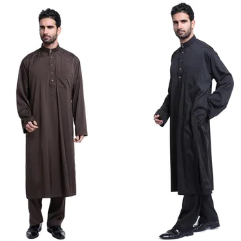 2019 Islamic clothing men muslim abaya and pants suit arabic dubai hot sale Jubba thobe for men solid black white plus size
2019 Islamic clothing men muslim abaya and pants suit arabic dubai hot sale Jubba thobe for men solid black white plus size