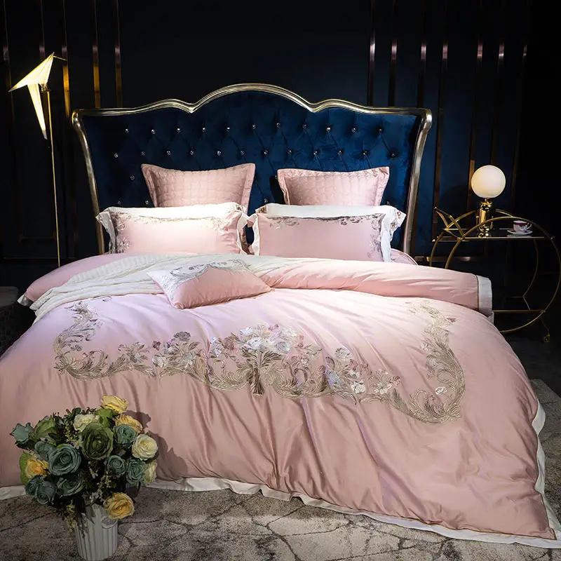 Luxury Embroidery 100% Egyptian Cotton Duvet cover Bed Sheets,Silky Softest 4/7-Pcs King Queen Pink Long-Staple Bedding sets
Luxury Embroidery 100% Egyptian Cotton Duvet cover Bed Sheets,Silky Softest 4/7-Pcs King Queen Pink Long-Staple Bedding sets