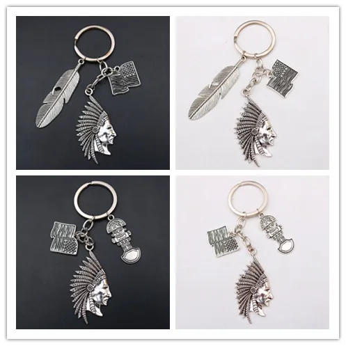 WKOUD Creative Metal Ethnic Wind Keychain Native American Warrior Inspiration Charms Feather Charms Totem Pillar Charms A325 1pc
WKOUD Creative Metal Ethnic Wind Keychain Native American Warrior Inspiration Charms Feather Charms Totem Pillar Charms A325 1pc