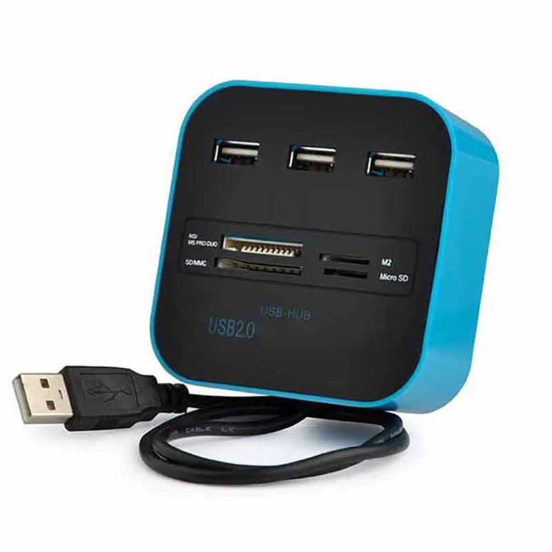 USB 2 0 концентратор 7 в 1 устройство для чтения карт | Компьютеры и офис