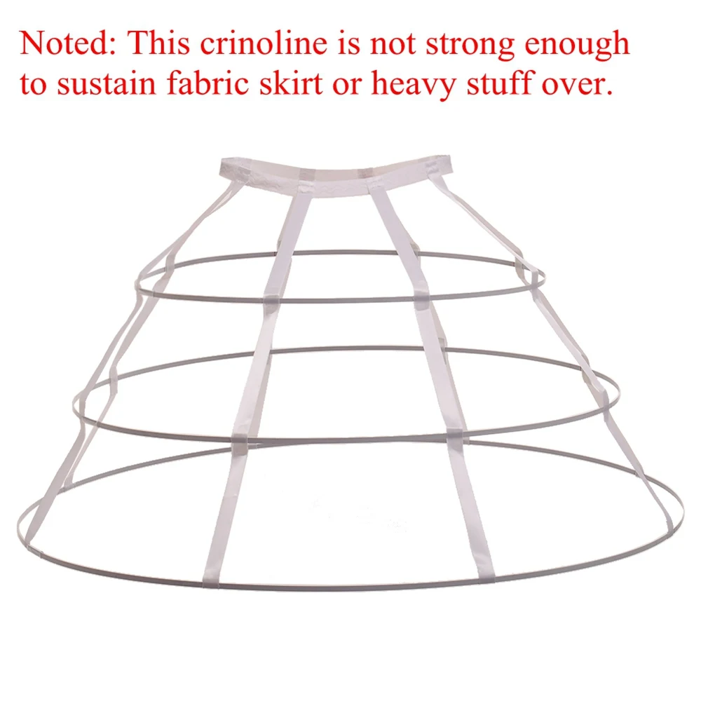 Lolita Triangular Crinoline Hoop Cage Skirt Pannier Bustle Petticoat Underskirt