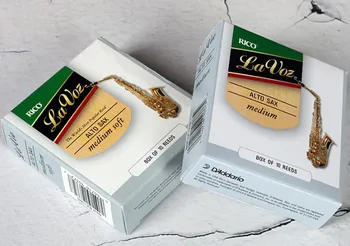 Rico La Voz by D'addario Alto Sax Saxophone Reeds in Strength Medium Soft/Medium, 1/piece or 10/piece Pack
Rico La Voz by D'addario Alto Sax Saxophone Reeds in Strength Medium Soft/Medium, 1/piece or 10/piece Pack