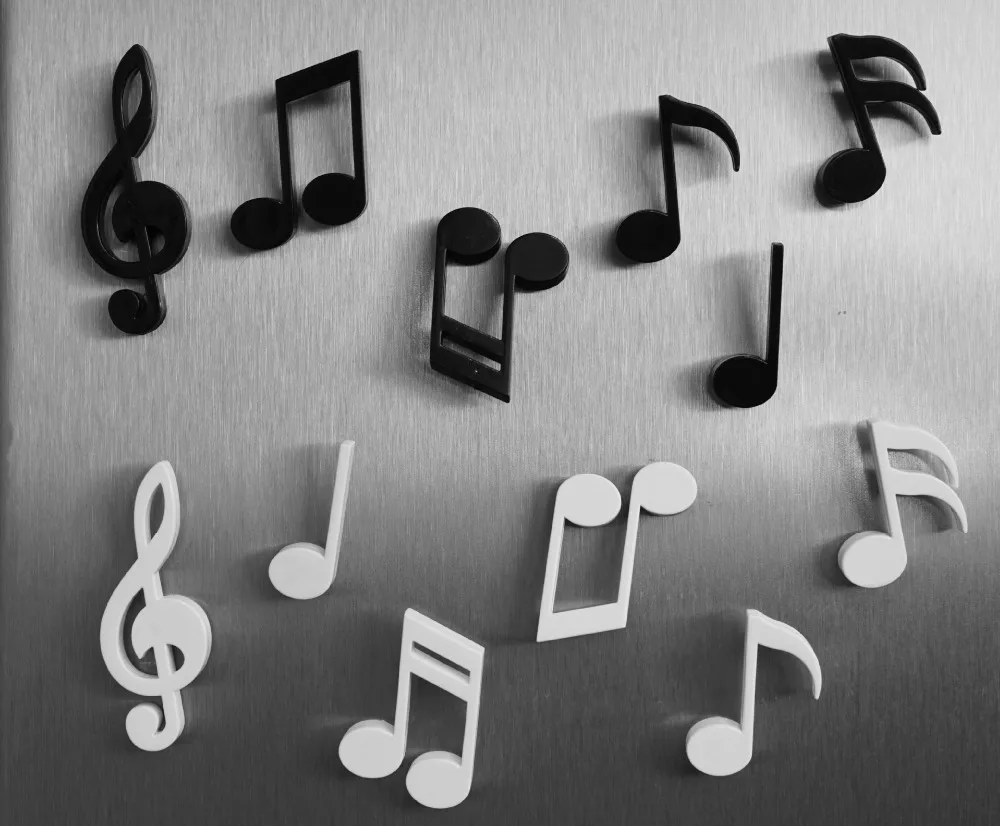 6pc Qualy Memody Music Note Magnet Black Music Musical Notation Refrigerator Sticker Whiteboard Message Fridge Magnetic Sticker
6pc Qualy Memody Music Note Magnet Black Music Musical Notation Refrigerator Sticker Whiteboard Message Fridge Magnetic Sticker