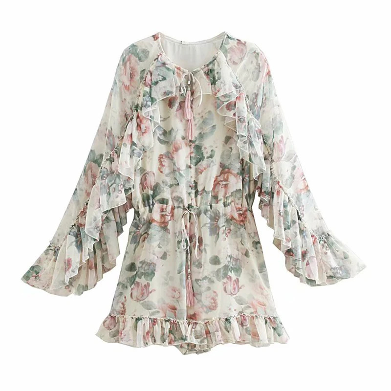 Women's Polyester Luxury Brand Print Elegant Jumpsuit Lady Summer Streetwear Round Neck Siamese Shorts ST9030
Women's Polyester Luxury Brand Print Elegant Jumpsuit Lady Summer Streetwear Round Neck Siamese Shorts ST9030