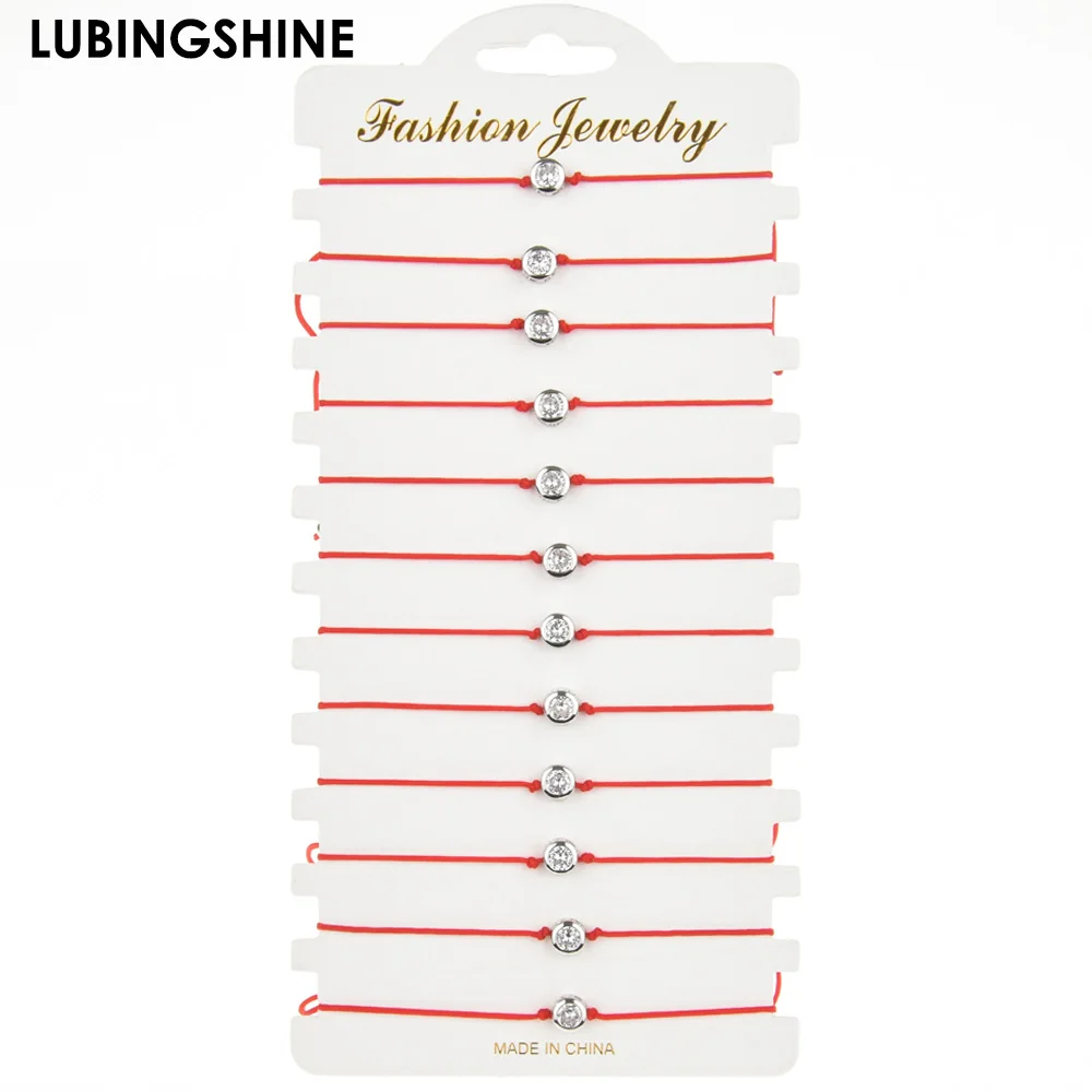 12pc/Set Handmade Braid Red Rope Chain Bracelet Set Silver Gold Color Crystal Round Charms Bracelet for Women Adjustable Jewelry
12pc/Set Handmade Braid Red Rope Chain Bracelet Set Silver Gold Color Crystal Round Charms Bracelet for Women Adjustable Jewelry