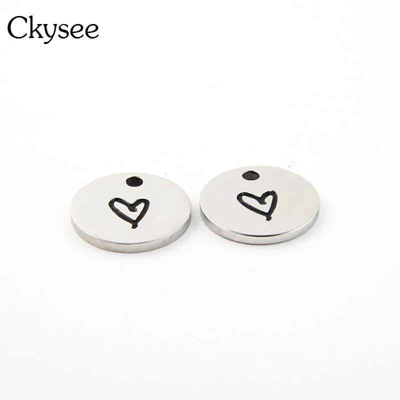 Ckysee 5Pcs/lot Heart Charms Wholesale 14mm Tibetan Silver Round Pendants Charms For Jewelry Making DIY Handmade Craft
Ckysee 5Pcs/lot Heart Charms Wholesale 14mm Tibetan Silver Round Pendants Charms For Jewelry Making DIY Handmade Craft