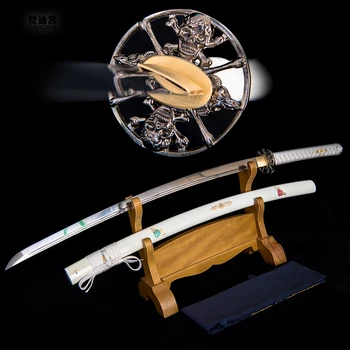 Tsuba Carbon Steel Japanese Katana Samurai Sword Sharp Can Cut Tre Manganese Steel Blade Wavy Hamon Practice
Tsuba Carbon Steel Japanese Katana Samurai Sword Sharp Can Cut Tre Manganese Steel Blade Wavy Hamon Practice